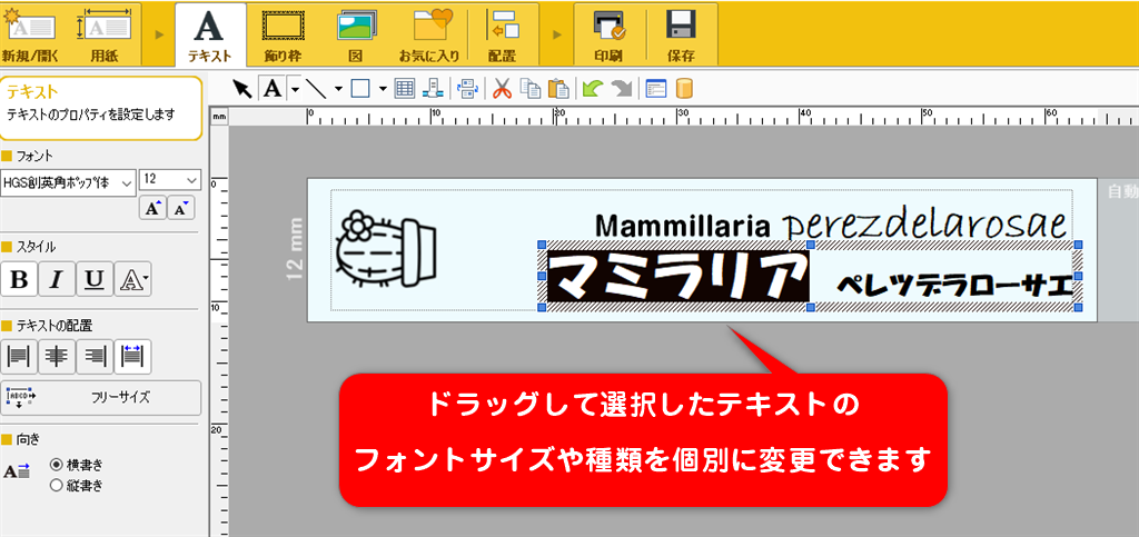 【パソコン版】ピータッチキューブPT-P710BTの使い方・植物たちのラベルをつくりながら解説