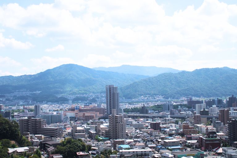 カフェ ダスティアーツの窓からみた絶景